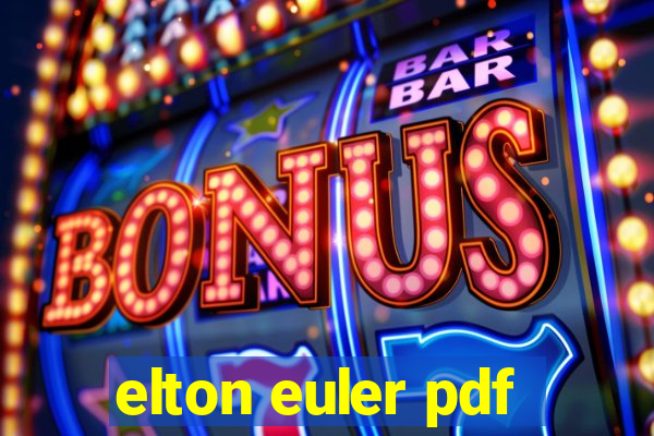 elton euler pdf